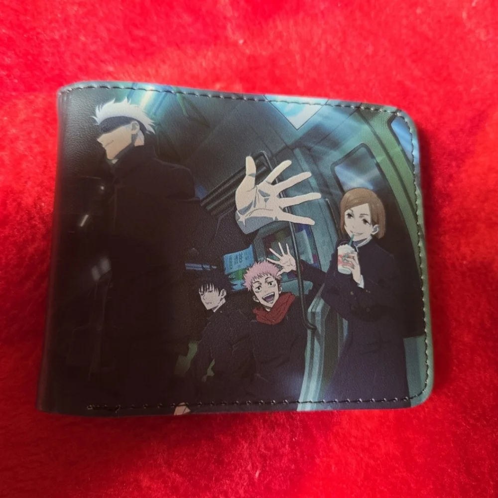 New jujutsu kaisen anime manga leather wallet